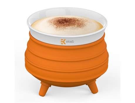 Andy Cartwright Poykie - Ceramic pot with silicone cover - orange (AC-2000)