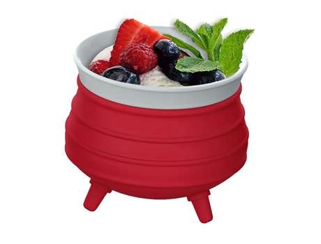 Andy Cartwright Poykie - Ceramic pot with silicone cover - red (AC-2000)