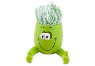 Eye Popper toy screen cleaner and phone stand - lime