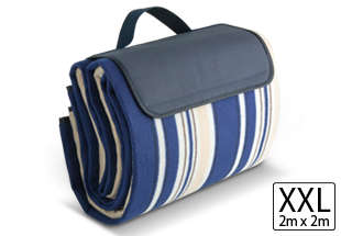 Good Life Picnic Blanket - navy (Gift-3490)