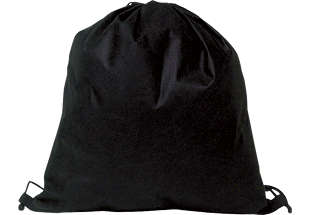 Whitefield Non-woven drawstring bag - black