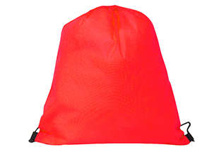 Whitefield Non-woven drawstring bag - red
