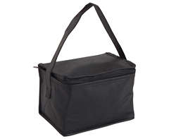 Non-Woven 6-Can Cooler - black (P2376B)
