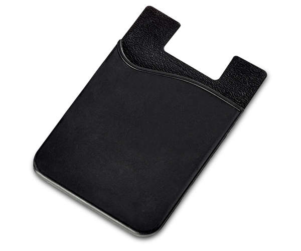 Razzle Dazzle Silicone phone card holder - black