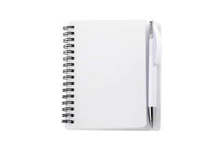 Plasma notebook and pen - white