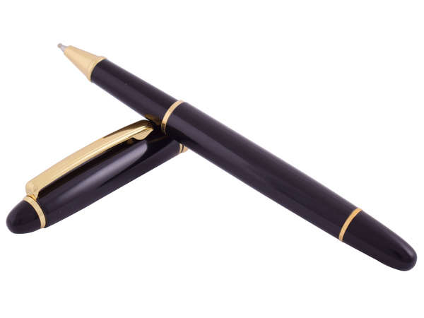 Convex Roller Ball Pen - black/gold (PN077Broll)