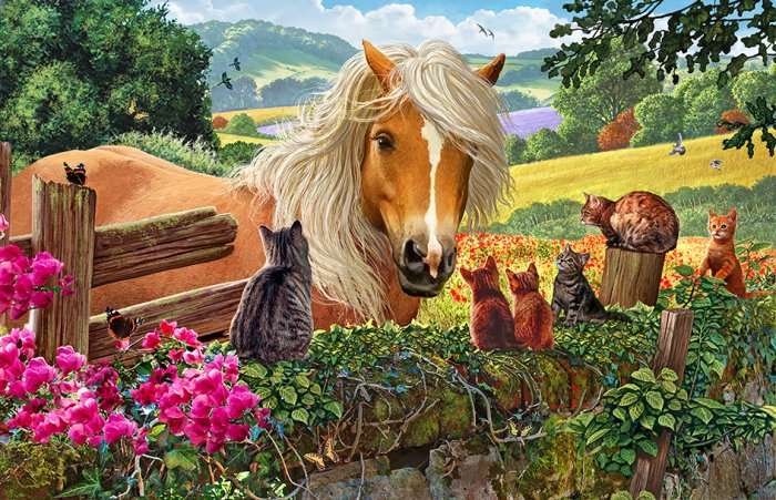 Horse and Cats (36pc Puzzle)