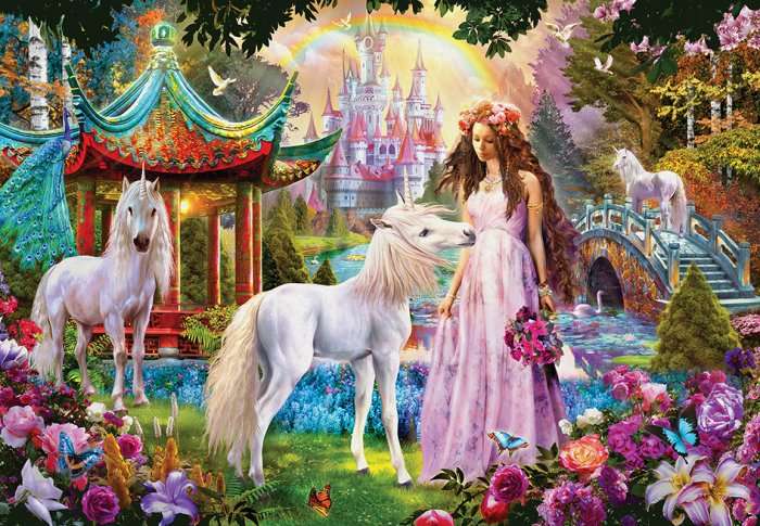 Princess with Unicorns (48pc Puzzle)
