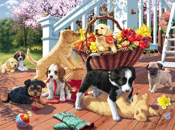 Puppy Mischief (24pc Puzzle) (RGS310)