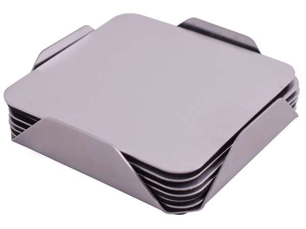 Stainless Steel Coaster Set - 6-piece (P2406)