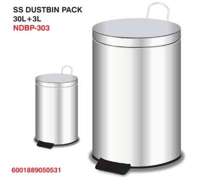 Neon-IQ Stainless steel Dustbin pack (NDBP-303)