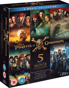 Pirates of the Caribbean 1-5 Movie Collection (Blu Ray)