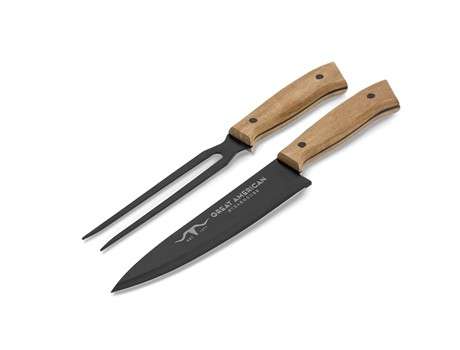 Butchers Block Carving Set (Gift-17339)