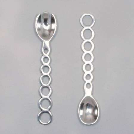 Salad Server set with Hole Handle