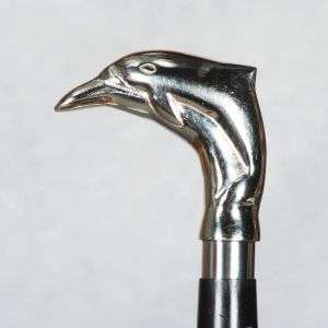Walking Stick - Black Wood/Brass (7200)