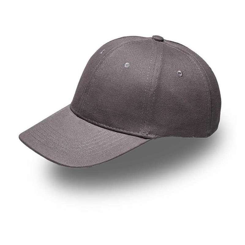 6 Panel Brushed Cotton Cap - grey (V6009)