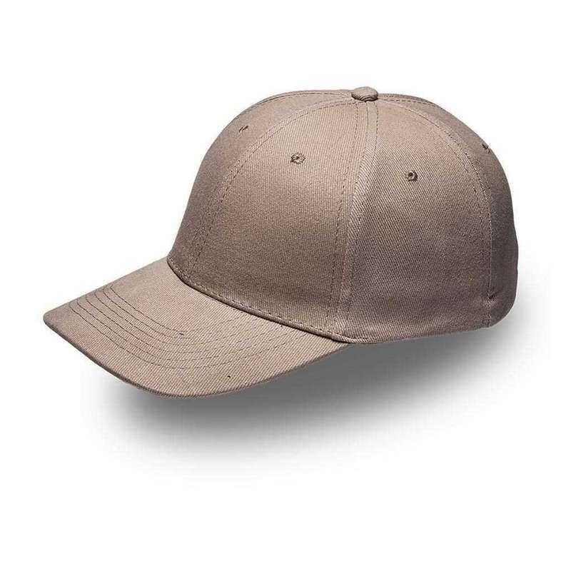 6 Panel Brushed Cotton Cap - khaki (V6009)