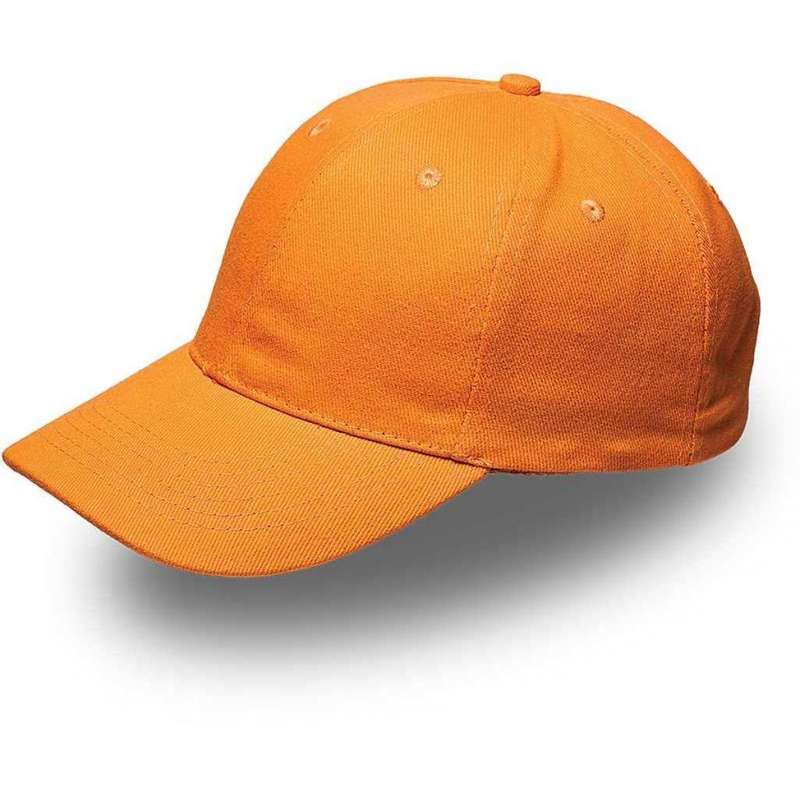 6 Panel Brushed Cotton Cap - orange (V6009)