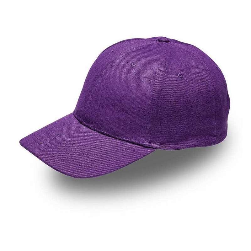 6 Panel Brushed Cotton Cap - purple (V6009)