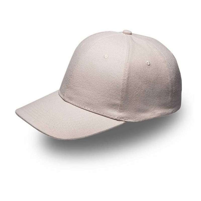 6 Panel Brushed Cotton Cap - stone (V6009)
