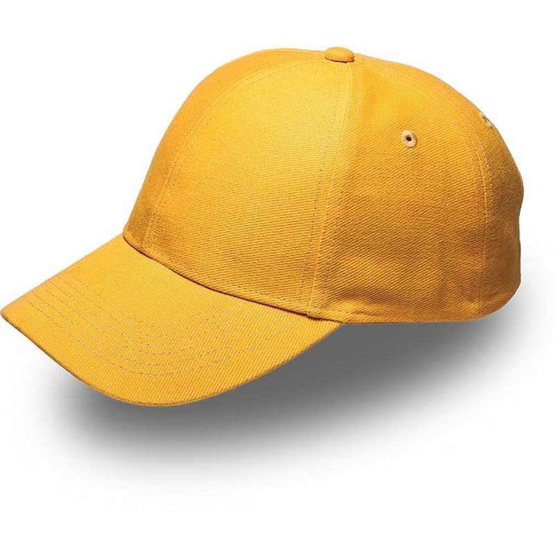 6 Panel Brushed Cotton Cap - yellow (V6009)