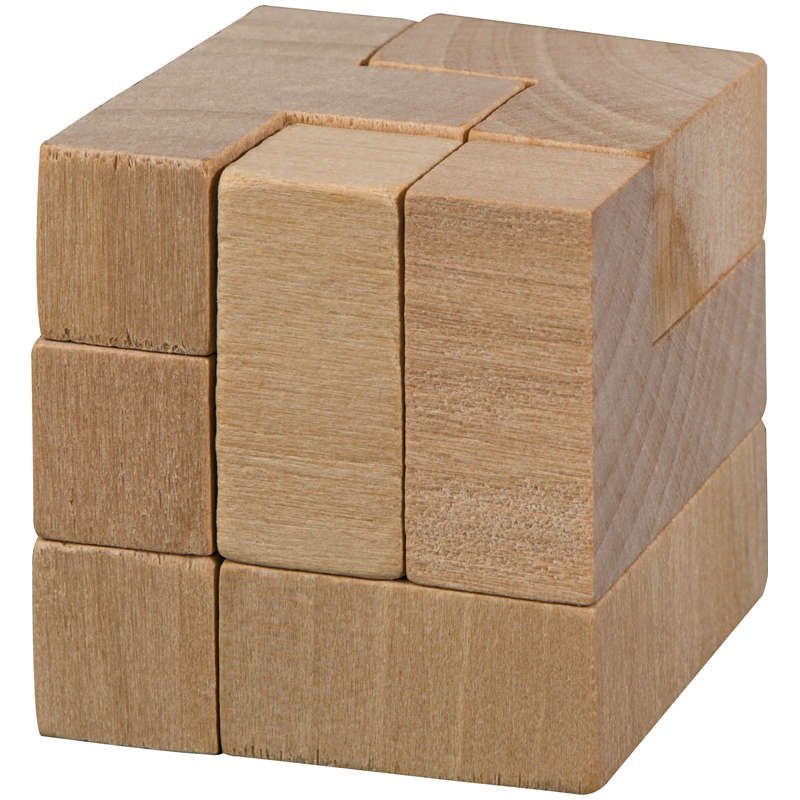 Anti-stress wooden puzzle block game (50425)