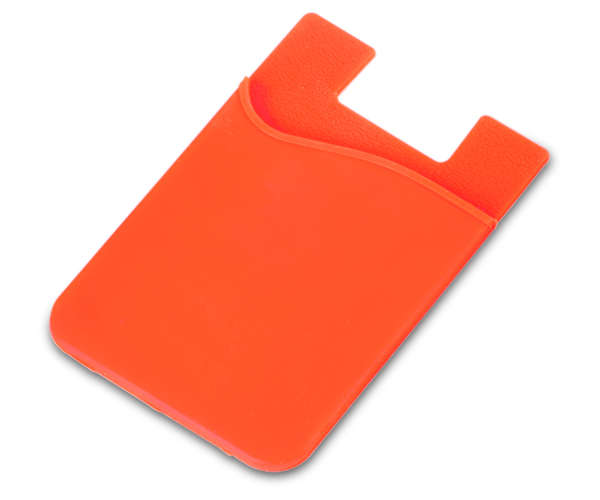 Razzle Dazzle Silicone phone card holder - orange