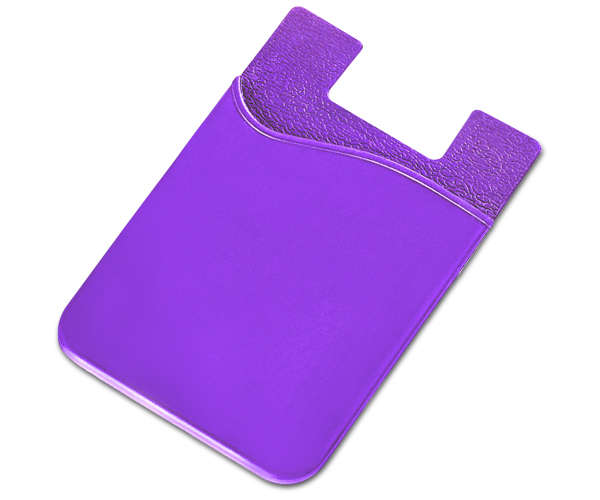 Razzle Dazzle Silicone phone card holder - purple