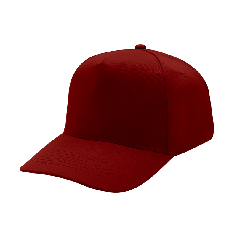 Super 5 Panel Cotton Cap - red (5001)