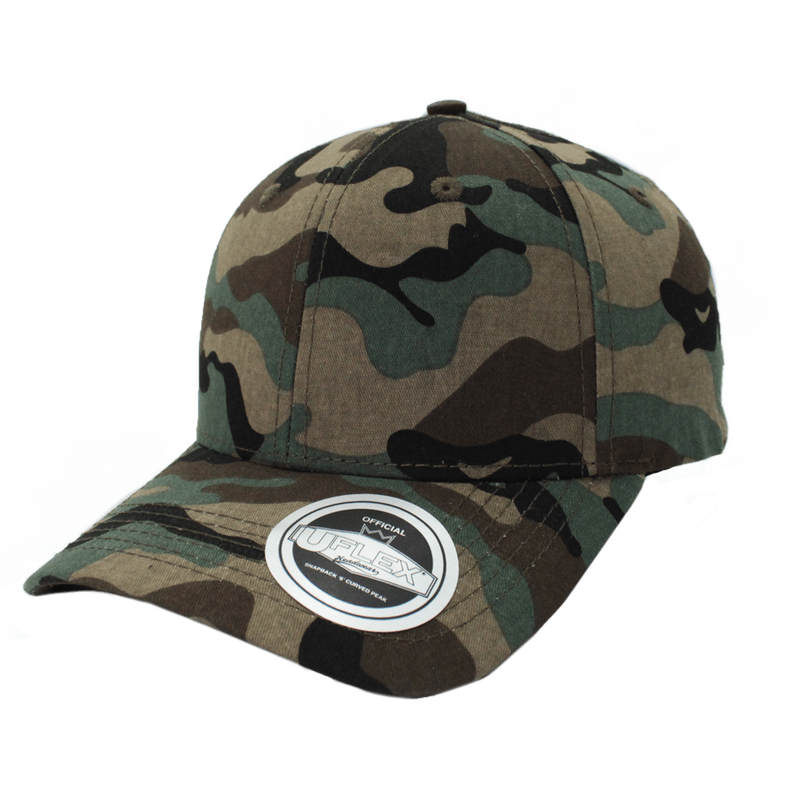Uflex 6 Panel Curved Peak Snapback - camo (U15608)