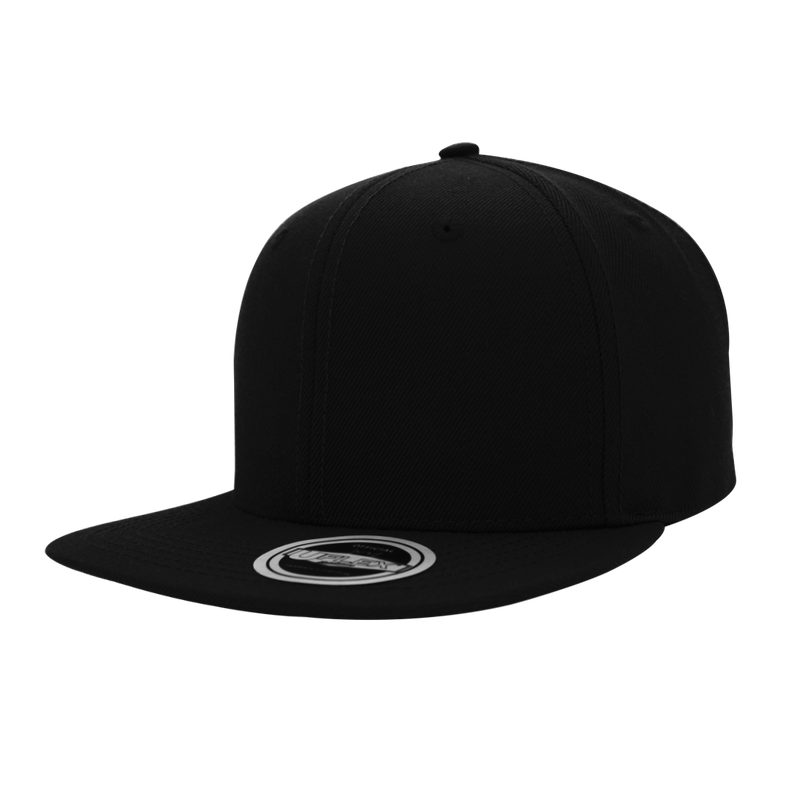 UFlex Snapback Flat Peak Cap - black (U15606)