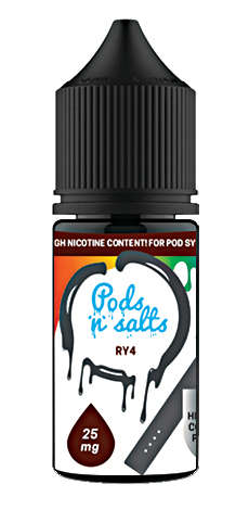 Local Vaping Liquid: Salt Nic - RY4 - 25mg (30ml)