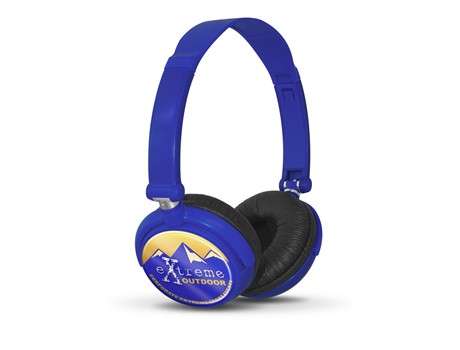 Omega Wired Headphones - blue (Tech-5049)