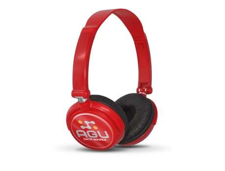 Omega Wired Headphones - red (Tech-5049)