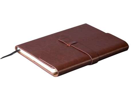 Peninsula A5 Hard Cover Notebook - brown