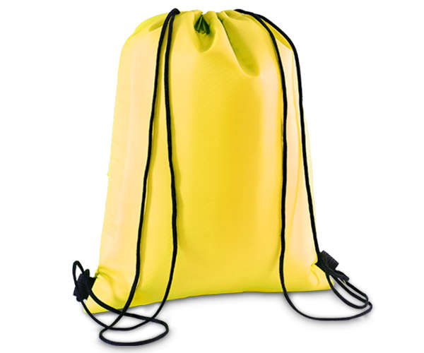 Drawstring cooler bag - yellow