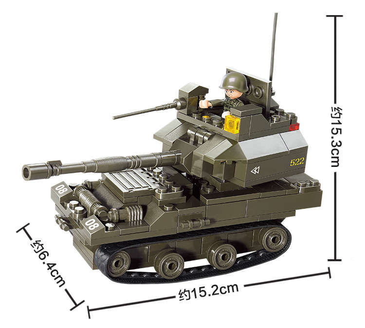 Sluban Building Blocks: Armored Corps - T90 Tank (B0282)