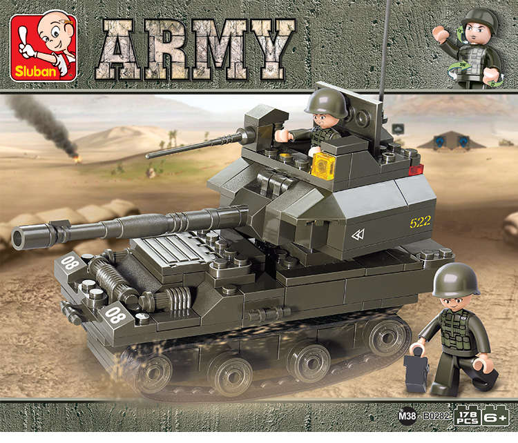 Sluban Building Blocks: Armored Corps - T90 Tank (B0282)