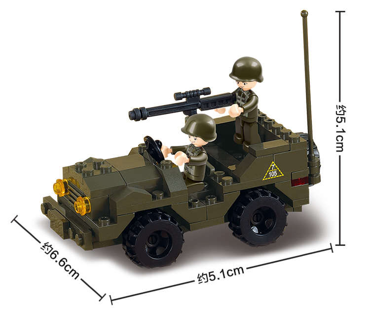 Sluban Building Blocks: Land Forces - Antiaircraft Flak