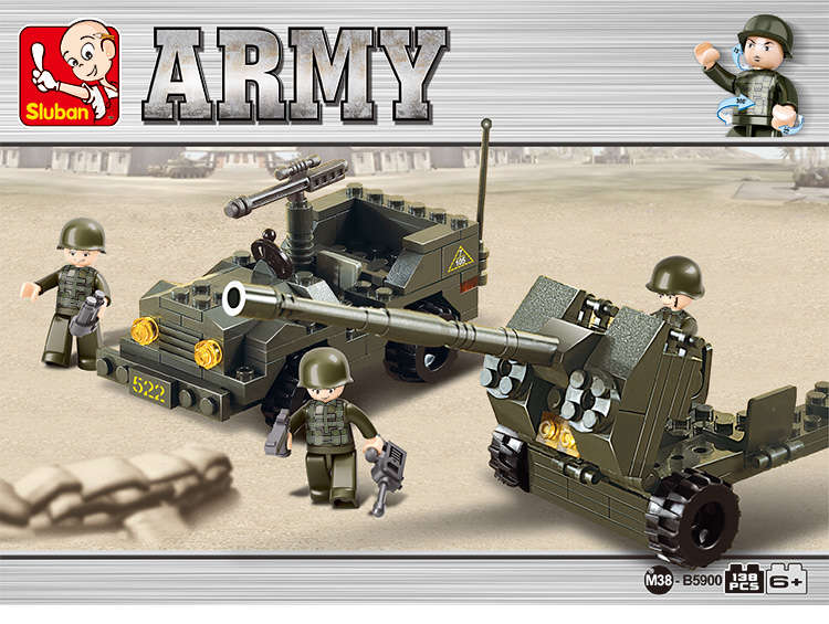 Sluban Building Blocks: Land Forces - Antiaircraft Flak