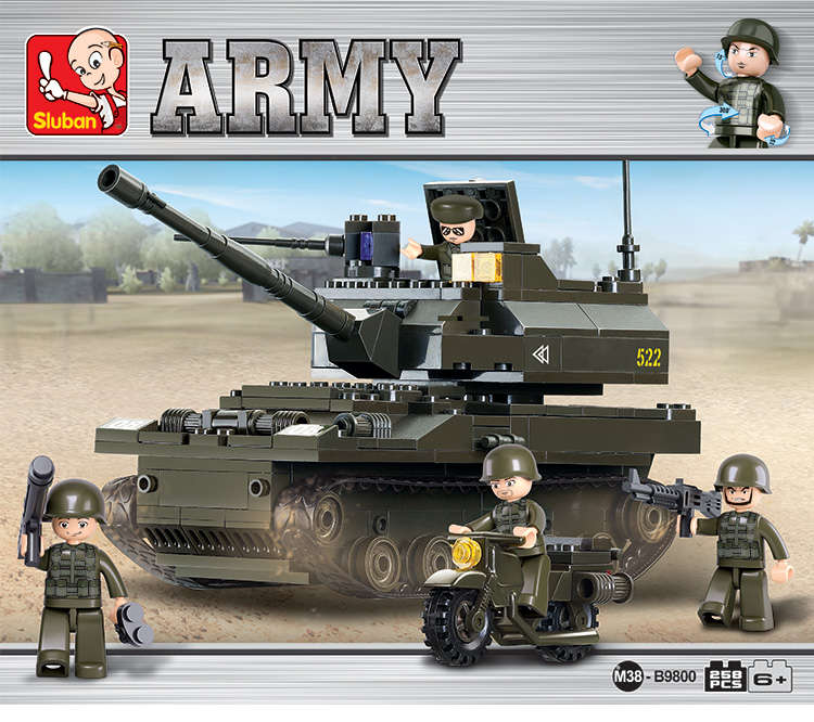 Sluban Building Blocks: Land Forces - K9 Tank (B9800)