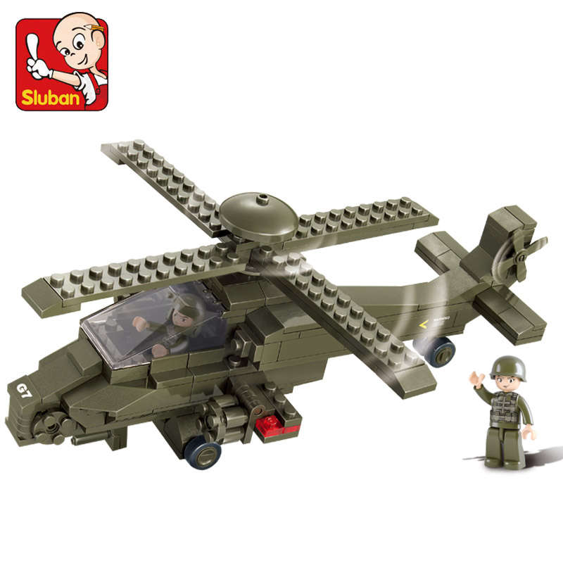 Sluban Building Blocks: Land Forces - Hind Helicopter (B0298)