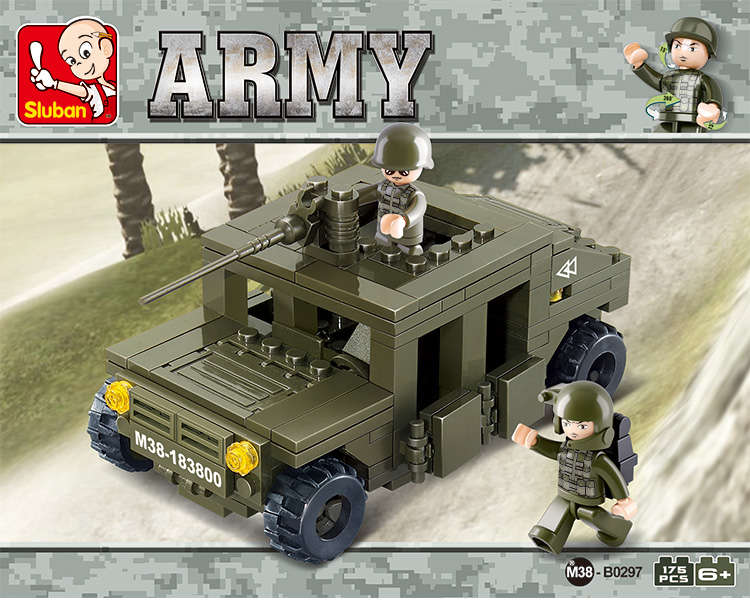 Sluban Building Blocks: Land Forces II - Hummer Squadcar (B0297)