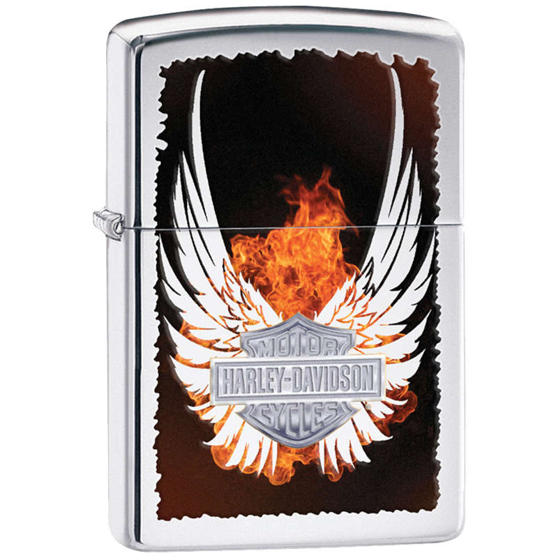 Zippo Lighter: Harley Davidson Wings