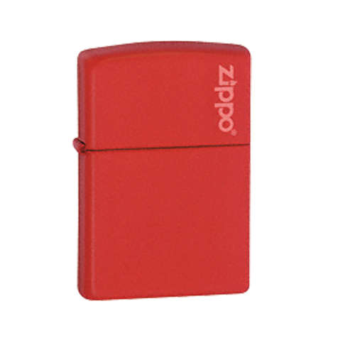 Zippo Lighter: Red matte with Zippo Logo (ZP233ZL)