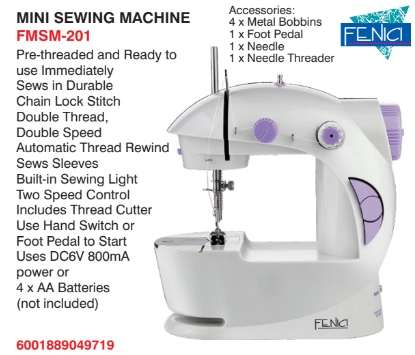 Fenici Mini Sewing Machine (FMSM-201)