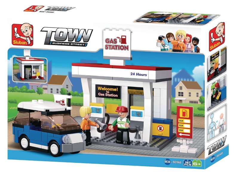 Sluban Building Blocks: Town - Gas Station (B0568)
