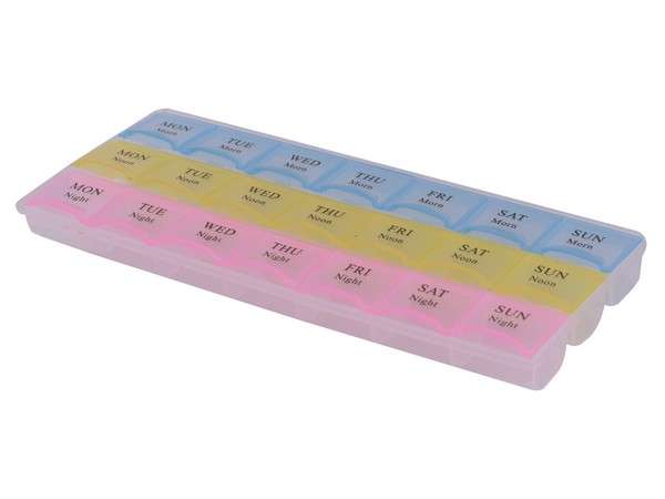 3-A-Day Weekly Pill Box (P2474)