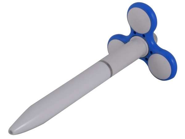 Fidget Spinner Pen - blue/white (PN084E)
