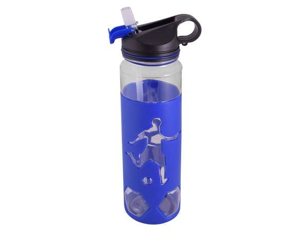 Soccer Water bottle 700ml - blue (P2447E)